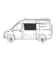 Insulated Crew Window Cover – Ford Transit 2015+ (Medium/High Roof)