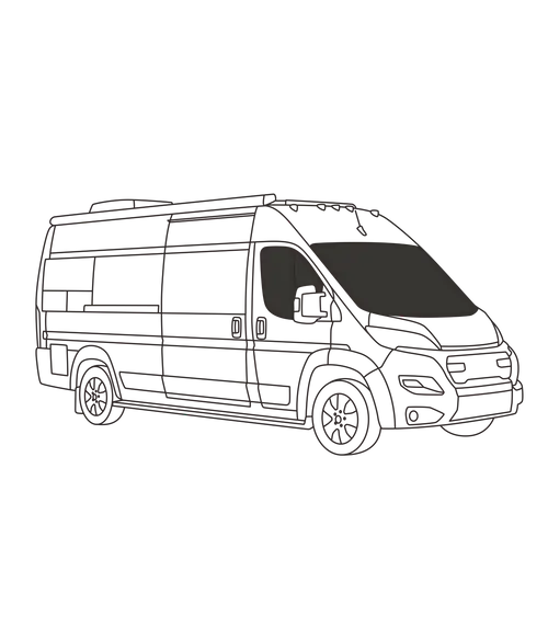 Ensemble de couvre-fenêtres isolants pour cabine avant – 3 pièces – ProMaster 2014+