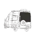 Rear Door Insulated Window Cover Set – Ford Transit 2015+ (Medium/High Roof)