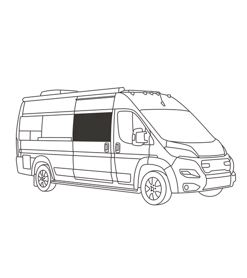 Sliding Door Insulated Window Cover – Promaster 2014+