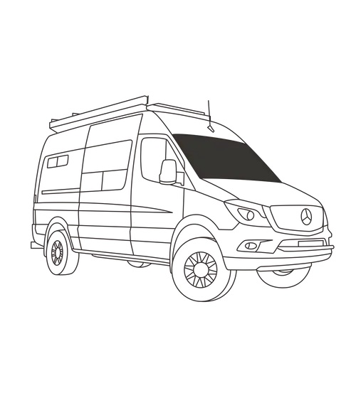 Windshield Insulated Window Cover – Mercedes Sprinter 2007–2018