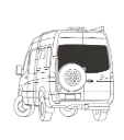 Rear Door Insulated Window Cover Pair – Mercedes Sprinter 2007–2018
