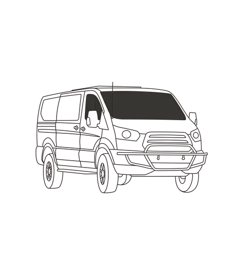 Front Cabin 3-Piece Insulated Window Cover Set – Ford Transit (Low Roof)