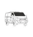 Couvre-vitres isolants pour cabine avant – Ford Transit toit bas