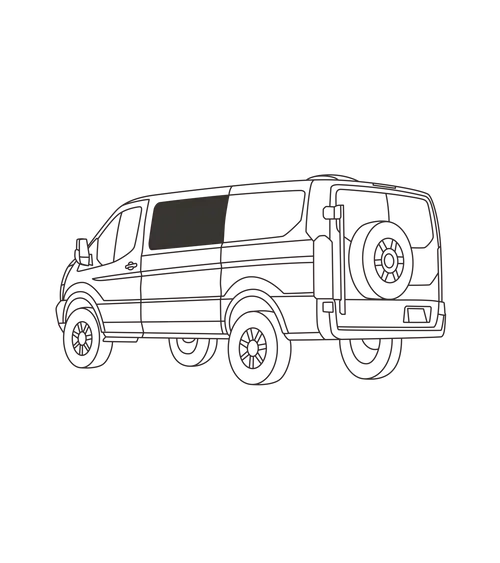 Crew Window Insulated Cover – Ford Transit 2015+ (Low Roof)