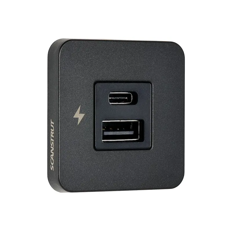 Scanstrut TILE USB-A & C Interior Charging Socket