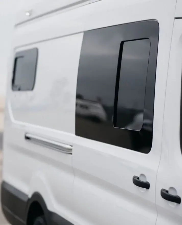 WINDOWS: AM Auto Slider Window OEM Style - Ford Transit - Sliding Door & Behind Driver