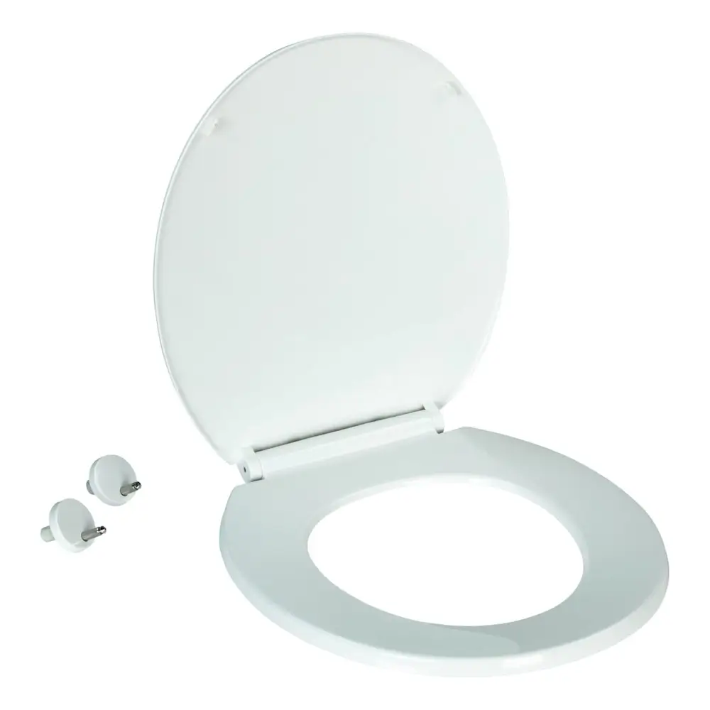 Flow Max™ Replacement RV Toilet Seat - White Round