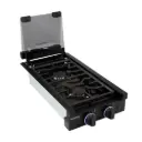 Greystone® by Furrion 2-Burner Gas RV Cooktop with Flame Sense (FFD) - 12", Glass Cover