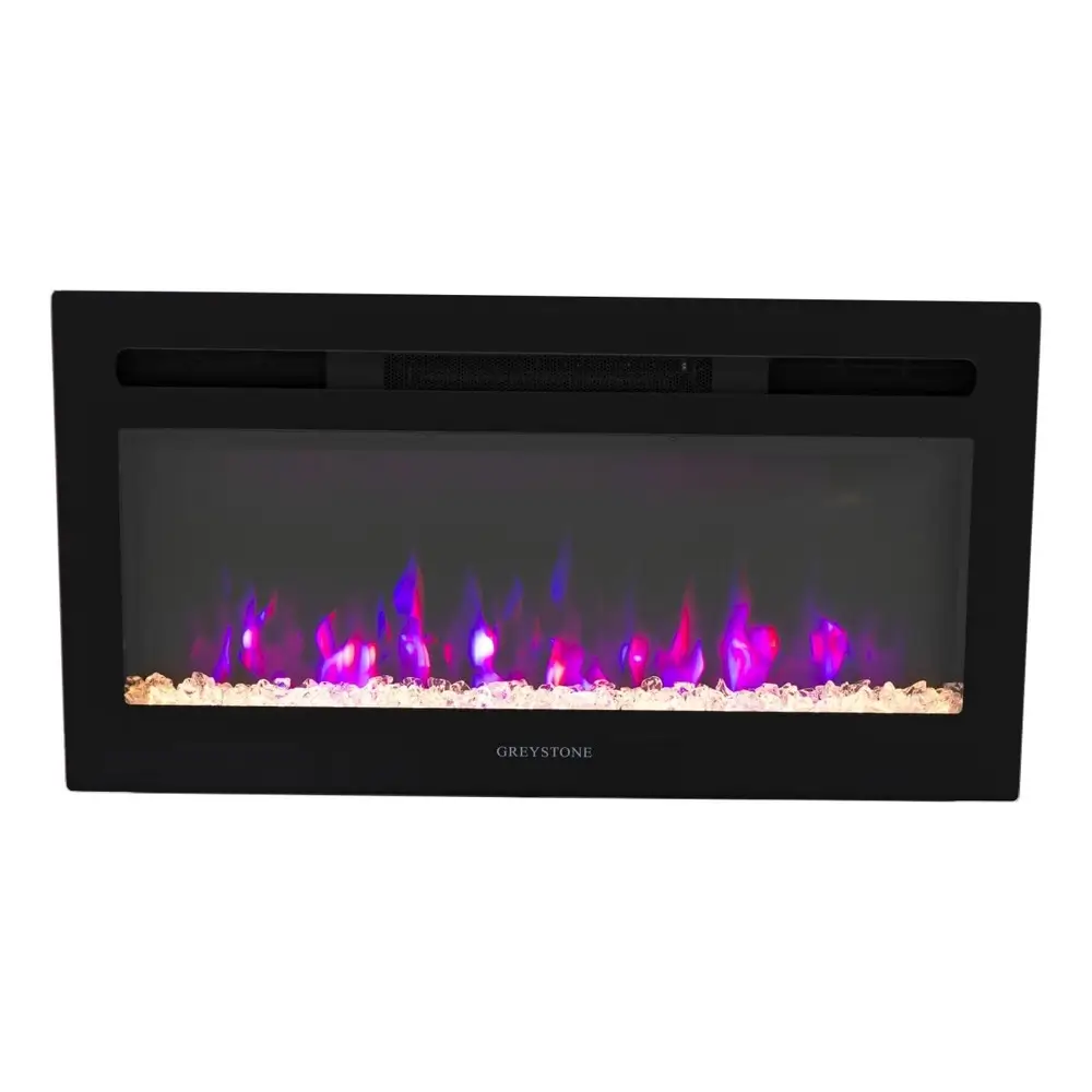 Greystone® 3-Color Crystal LED Fireplace - 31" with Remote