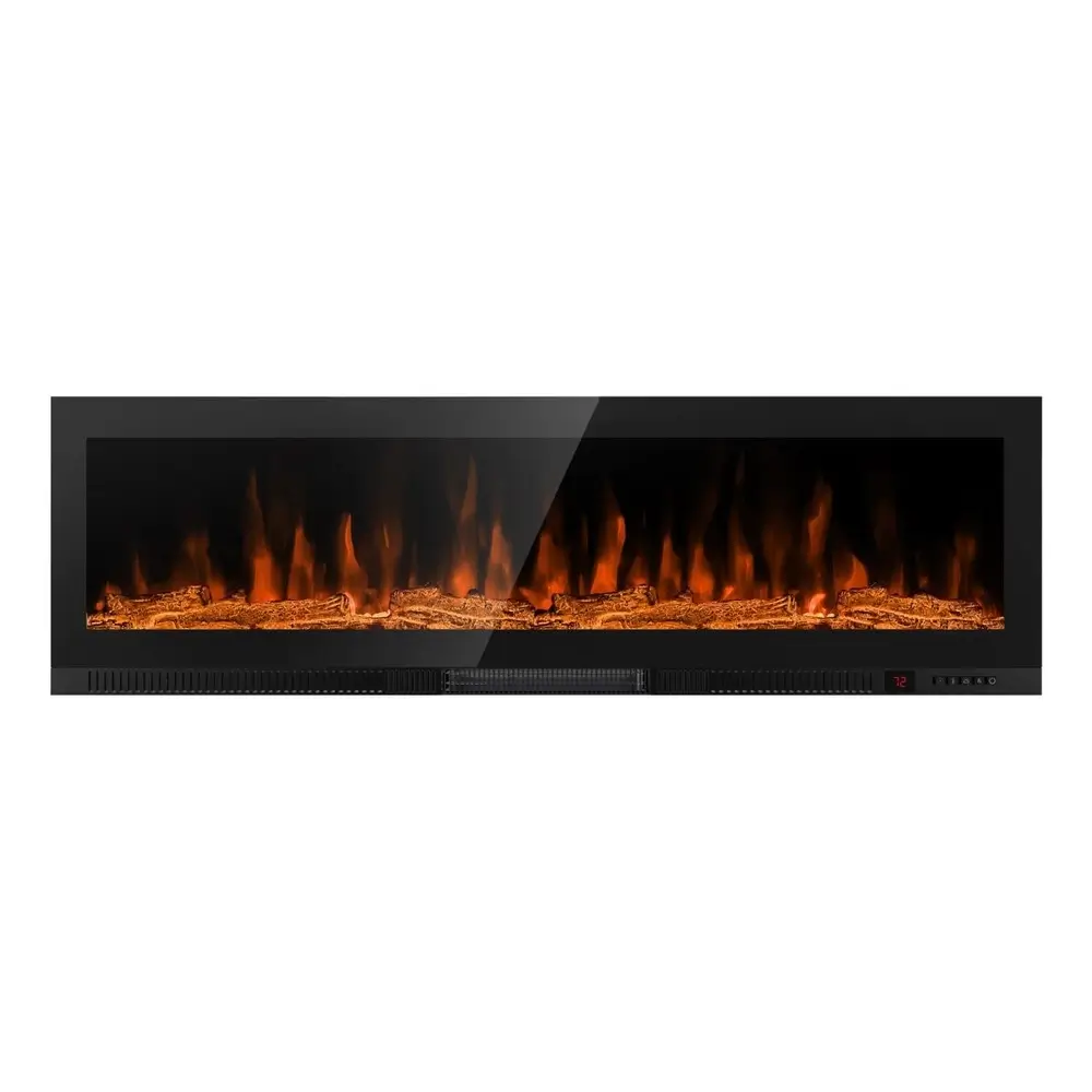 Greystone® by Furrion Built-In Electric RV Fireplace - 60", Wood Platform