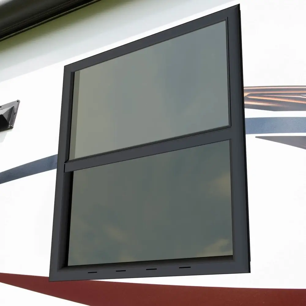RV Window - 18"W x 22"H, Vertical Slider, Square Corner