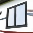 48"W x 36"H Horizontal Slider Window, Square Corner, Mirrored Glass