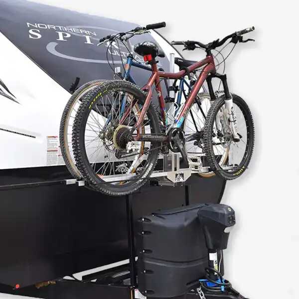 Trailer bike rack