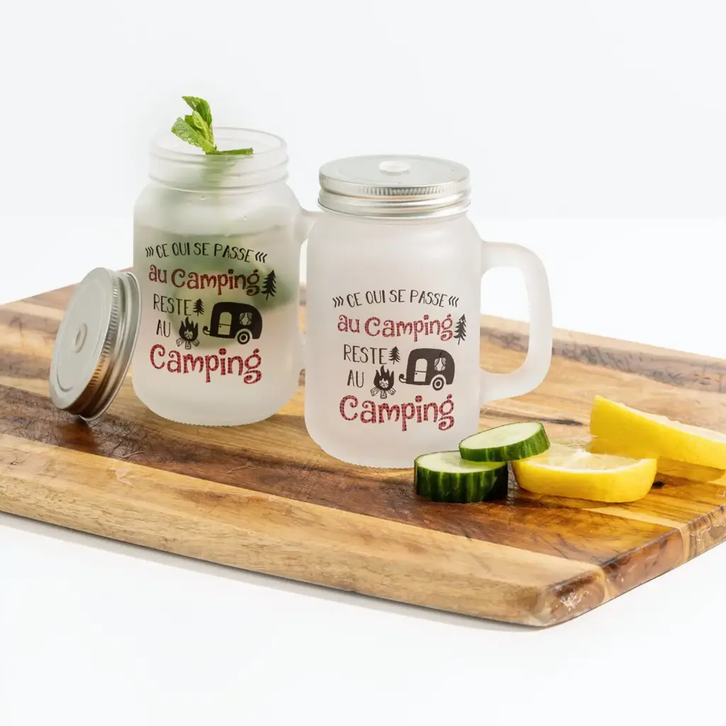 Mason Jar – 400 ml Glass Storage/Drinking Jar
