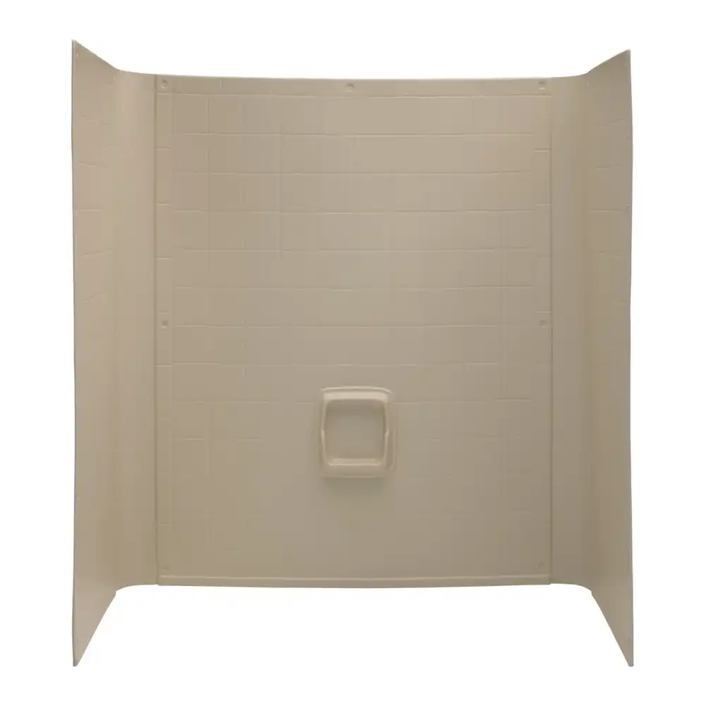Bathtub Wall Surround - 40” x 54” x 58", Almond 