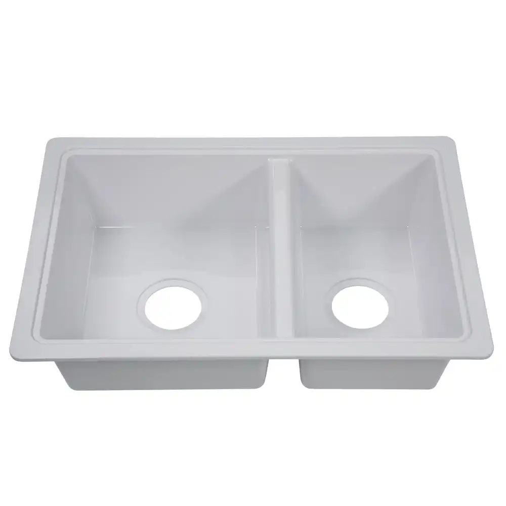 RV Double Kitchen Galley Sink - 25" x 17" x 6.6"