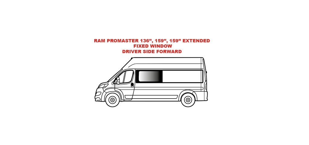 Fenêtre fixe - Côté conducteur avant - RAM PROMASTER - (RL301-F)