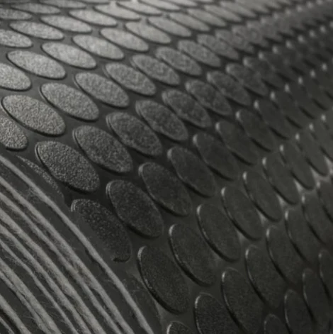 Flooring 8' 6" Wide | Coin Pattern | Black 