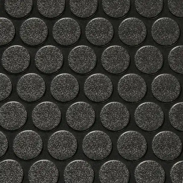 Revêtement de sol VR 8 pi 6 po – Motif pastille | Noir