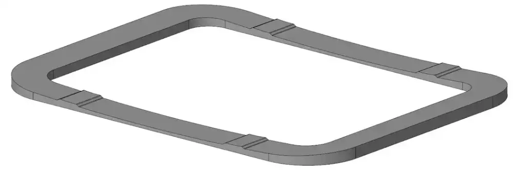 Adaptateur de Skylight 500 x 700 | Support de Toit pour Fourgons