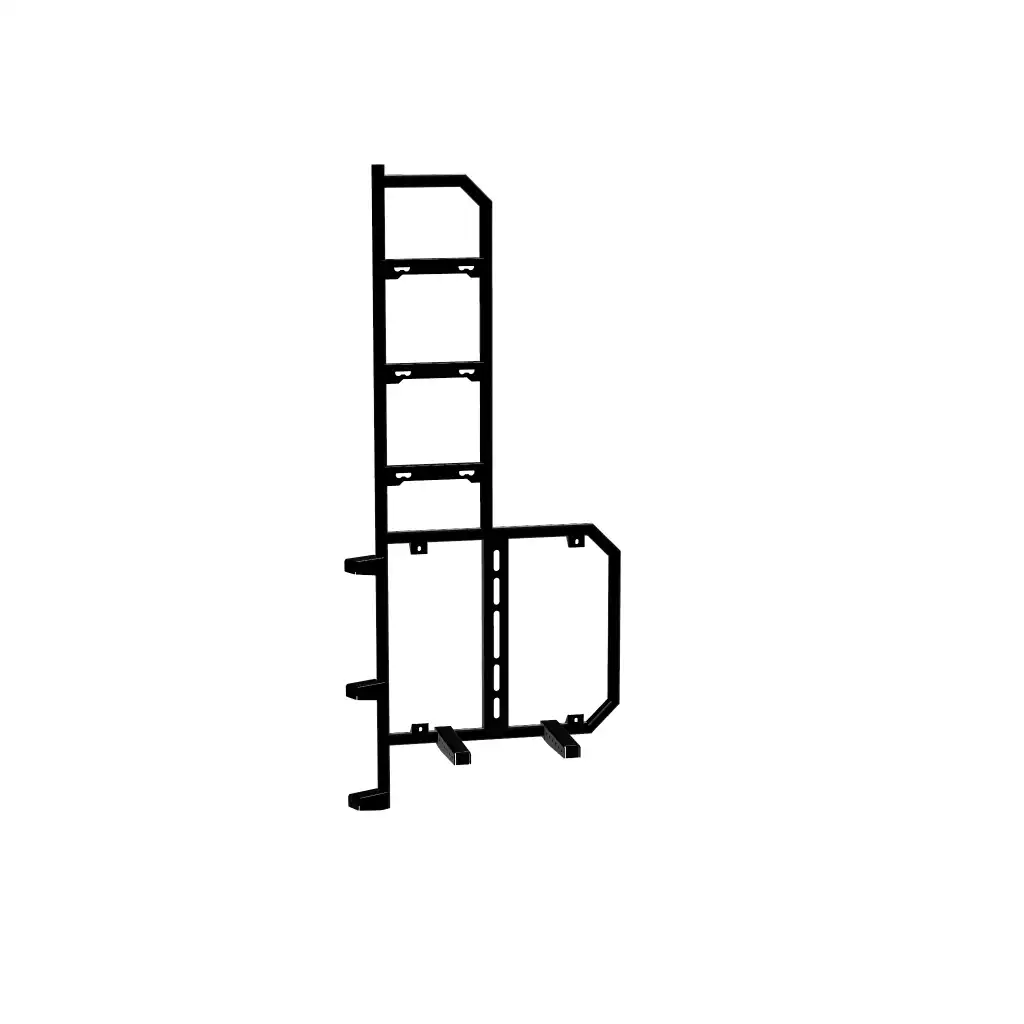 Spare tire holder with ladder - Left door - FORD TRANSIT - PHLÖ SYSTEM