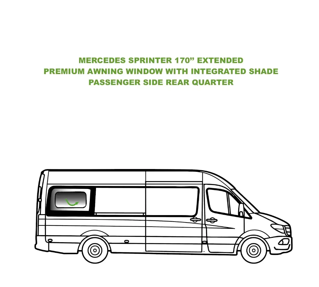 Fenêtre de van à auvent VWD Premium (SR103-AW)