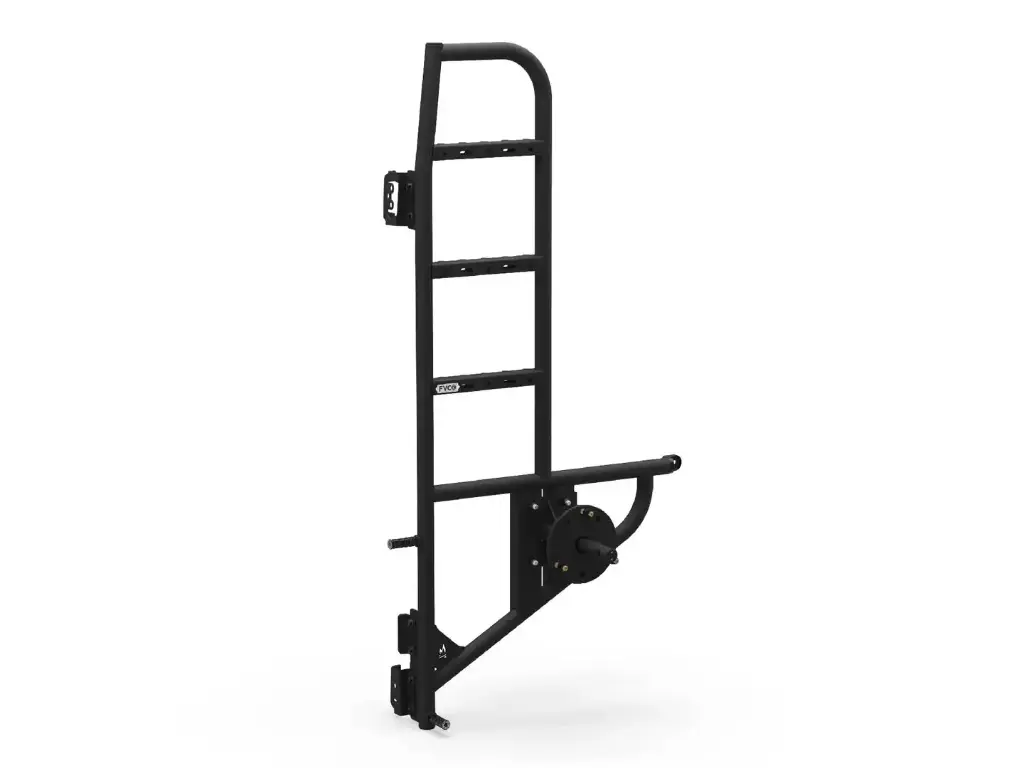 Échelle arrière pour fourgon Transit + porte-pneu
