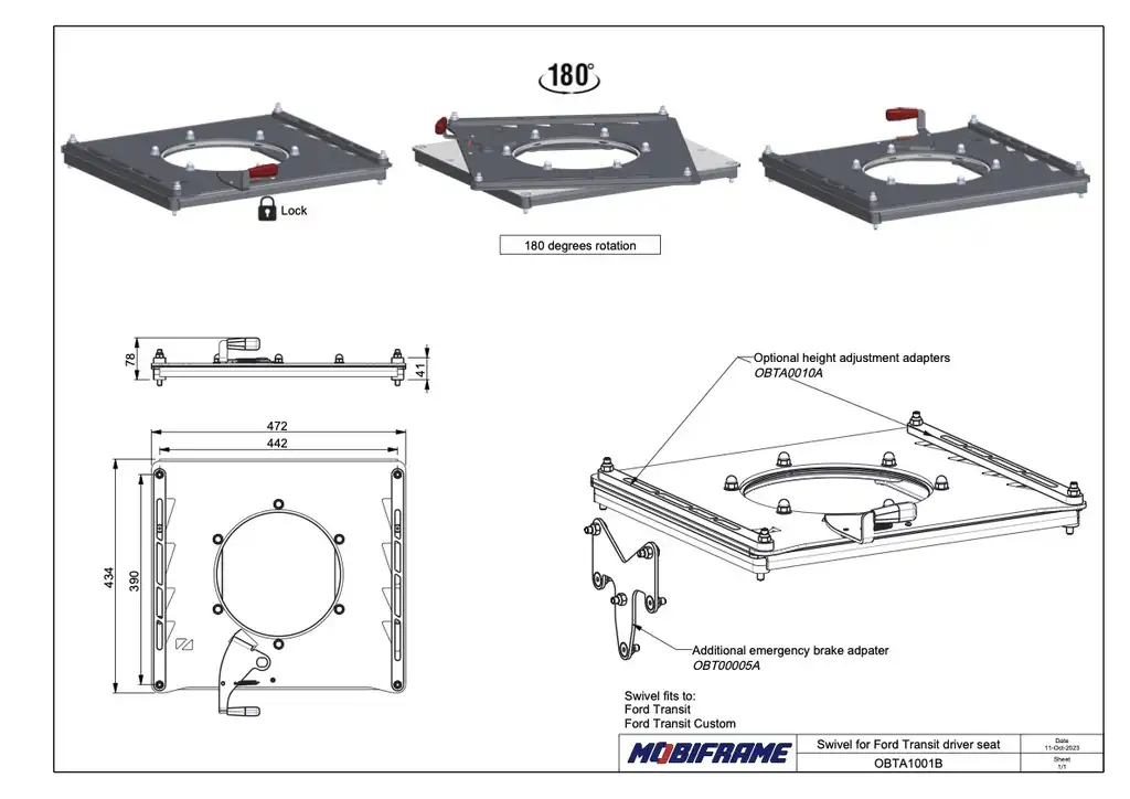 Ford Transit Safe Swivel