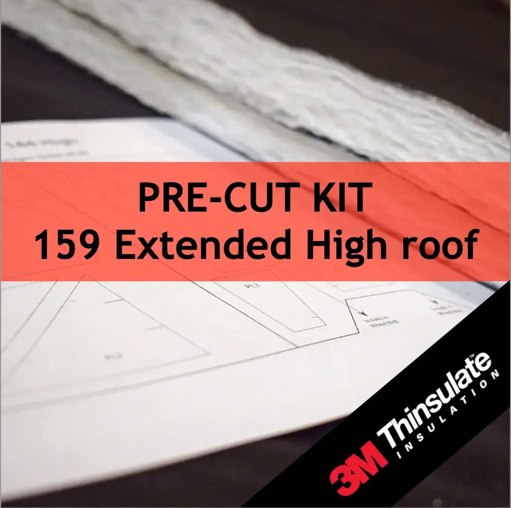 Pre-cut Kit - Ram Promaster 159" EXT WB High Roof - 3M™ Thinsulate™ Van Insulation