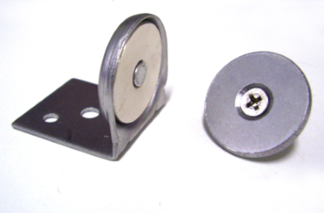 1" Angle Mount Magnet, Cup and Strike Plate