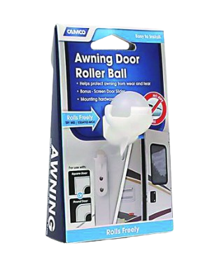 CAMCO 42005 AWNING DOOR ROLLER BALL - W/SCREEN DOOR SLIDE BILINGUAL