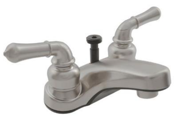 DURA FAUCET CLASSICAL RV LAVATORY FAUCET W/ DIVERTER - BRUSHED SATIN NICKEL