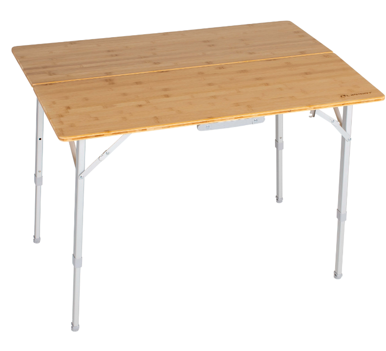 Bi-Fold Bamboo Adjustable Table