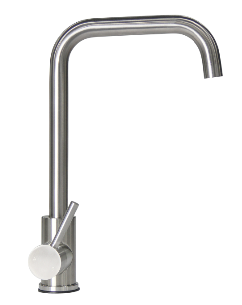 Square Gooseneck Faucet - Stainless Steel (Retail Box)