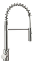 Coiled Pull-Down Faucet - Stainless Steel 