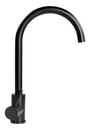Flow Max™ Curved Gooseneck Faucet - Black Matte