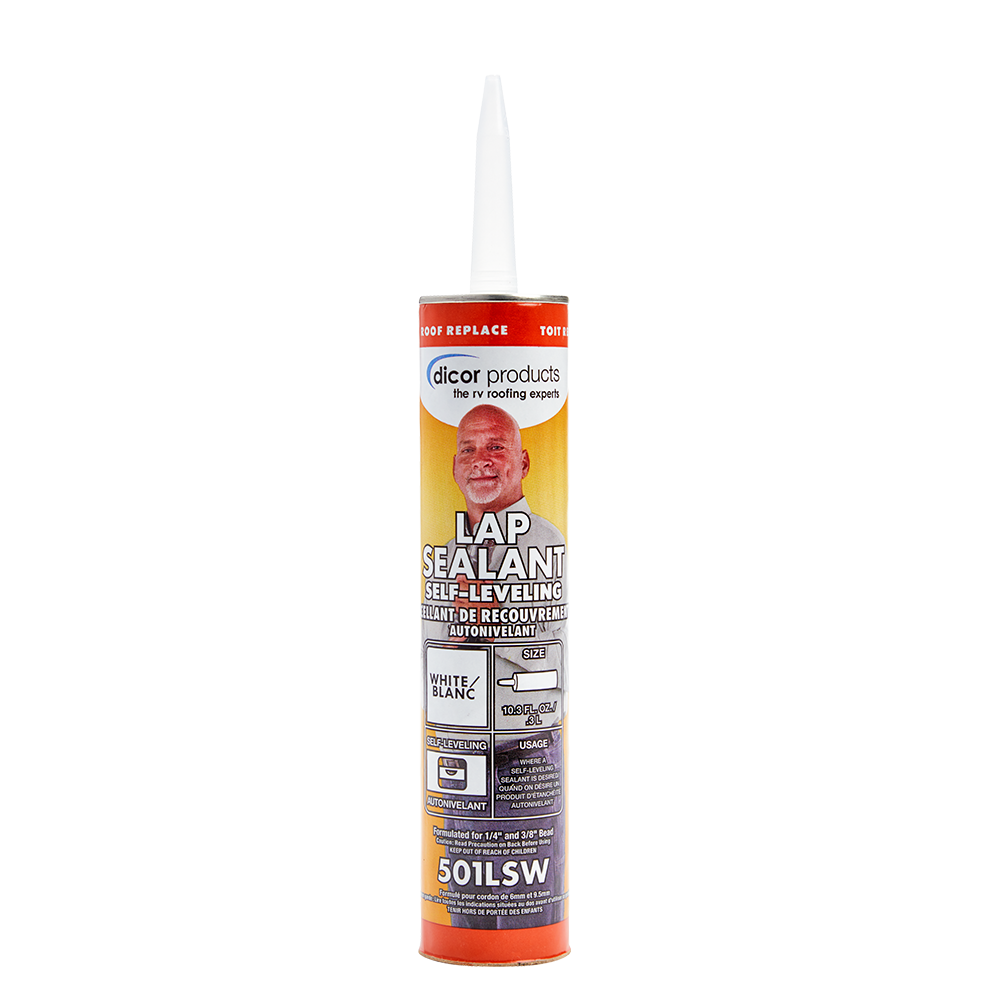 DICOR 12-7040 - SELF-LEVELING LAP SEALANT - WHITE - 10.3 OZ