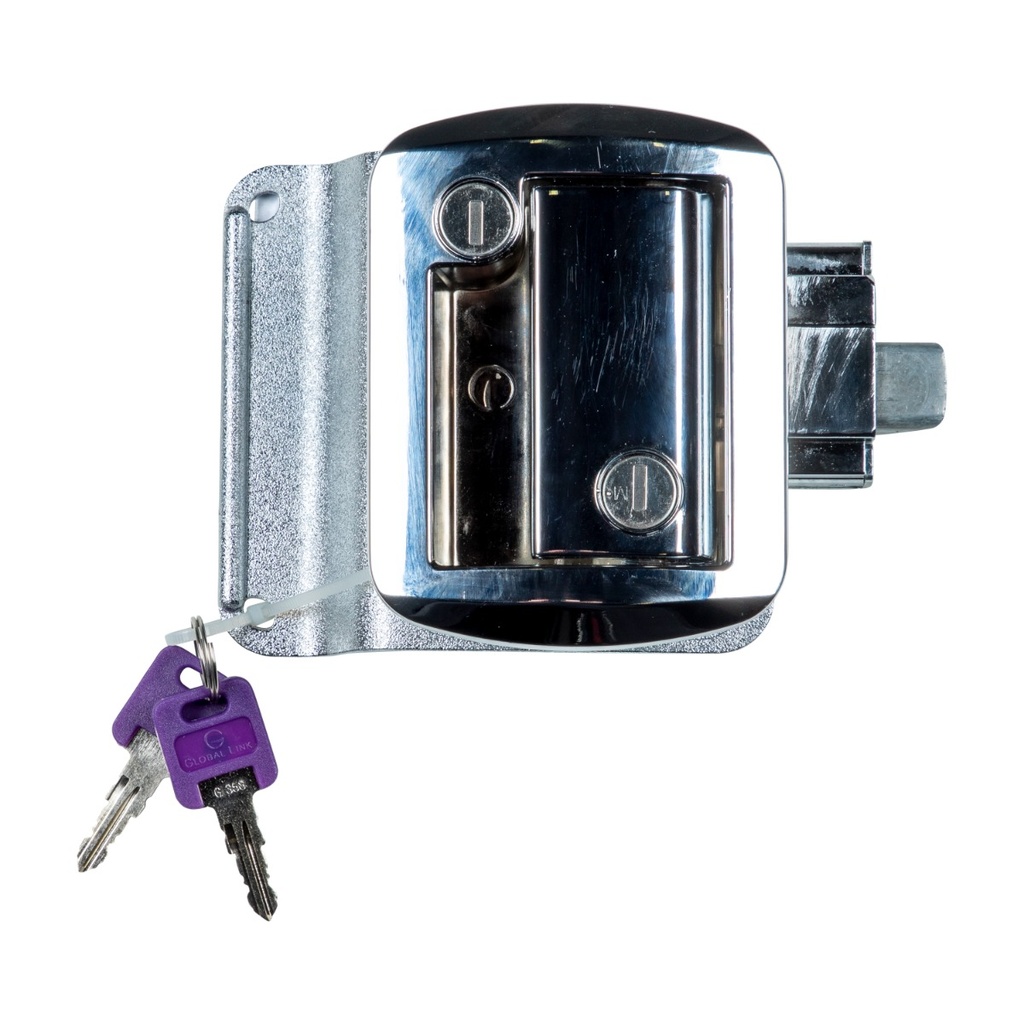 RV Entry Door Latch Kit - Chrome #346692