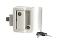 Global Entry Door Latch for Travel Trailers - White