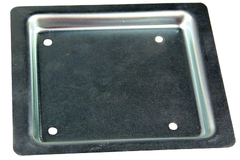 Slam Latch RV Baggage Door Mounting Plate - Steel