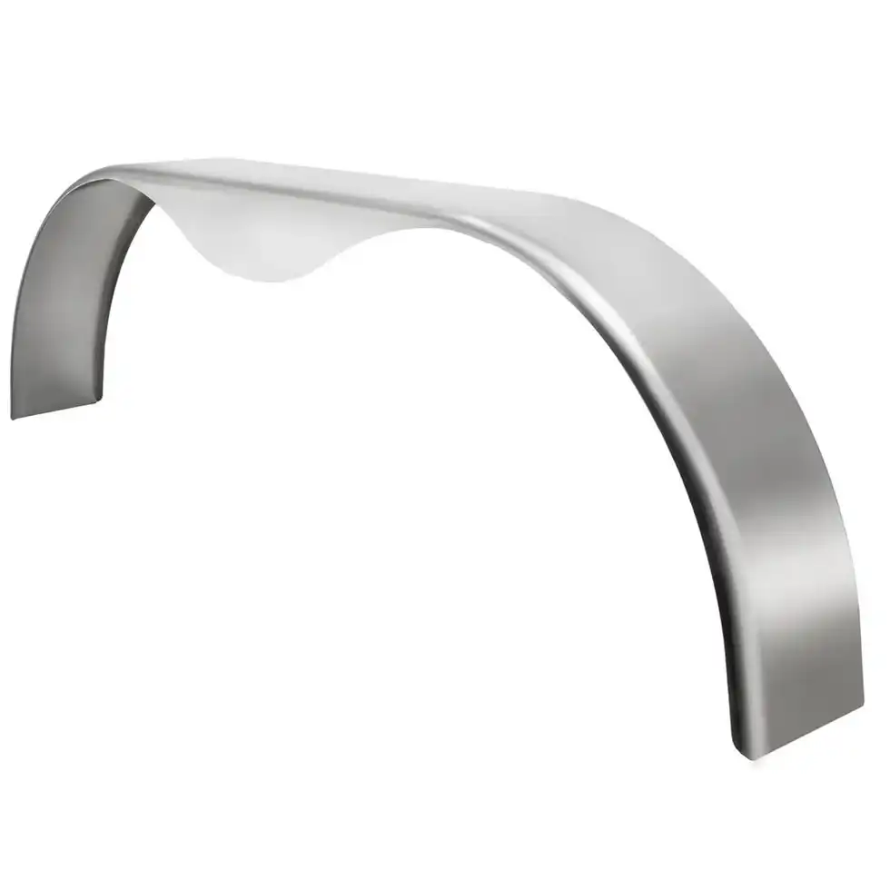 Trailer Fender | Tandem | Aluminum Smooth | Teardrop | 9" x 72" x 20"