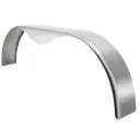 Trailer Fender | Tandem | Aluminum Smooth | Teardrop | 9" x 72" x 20"