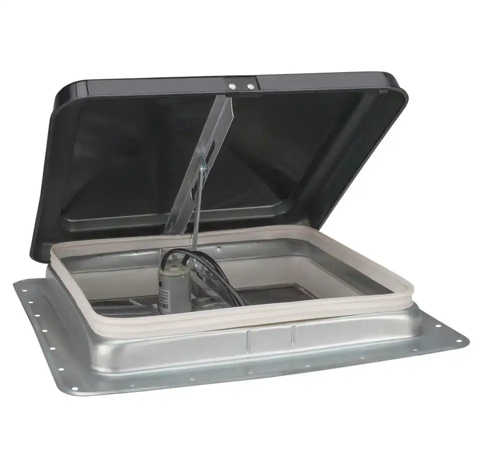 Évent de Toit 14" Heng’s | Ventilateur 12V avec Couvercle Fumé