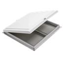 Heng's Escape Hatch / Exit Vent with 2" White Metal Garnish 26" X 26" ( 68631-2)