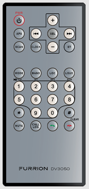 Remote control for DV3050-SB