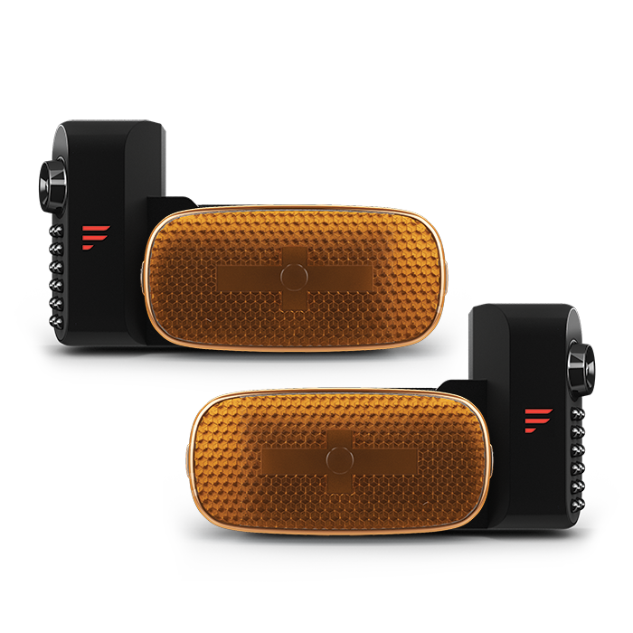 RV Observation System - Left & Right Side Cameras with LED Marker Lights 