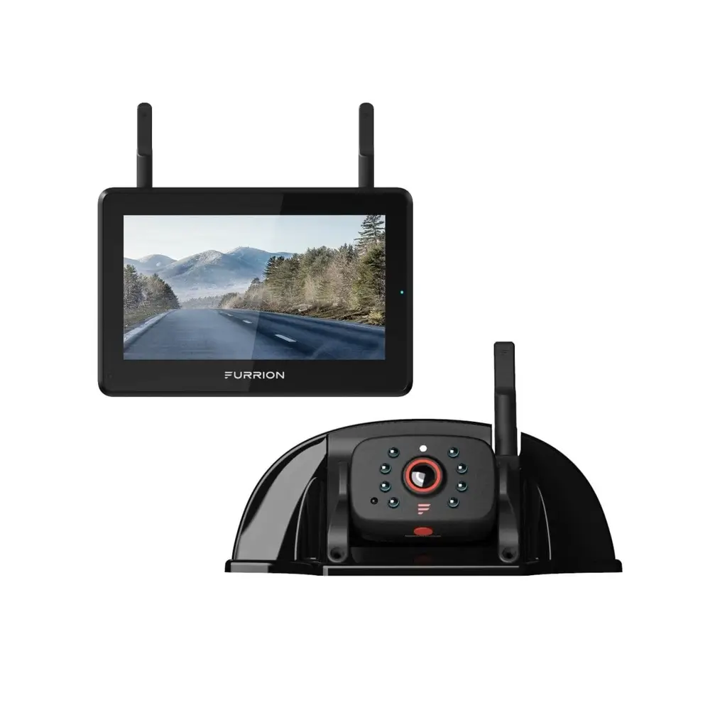 Furrion Vision S®+ RV Backup Camera System - 5" Monitor, Rear Sharkfin Camera #FOS5HTASF 