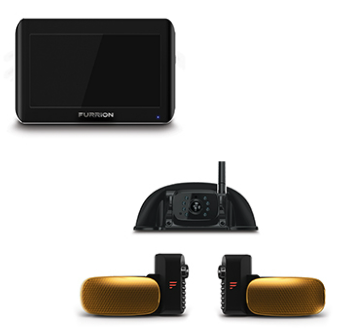Furrion Vision S® RV 3-Camera System with Sharkfin Rear Camera - 7" Monitor #FOS07TAEN