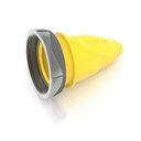 30A Female Connector PVC Cover + Ring, (Yellow)